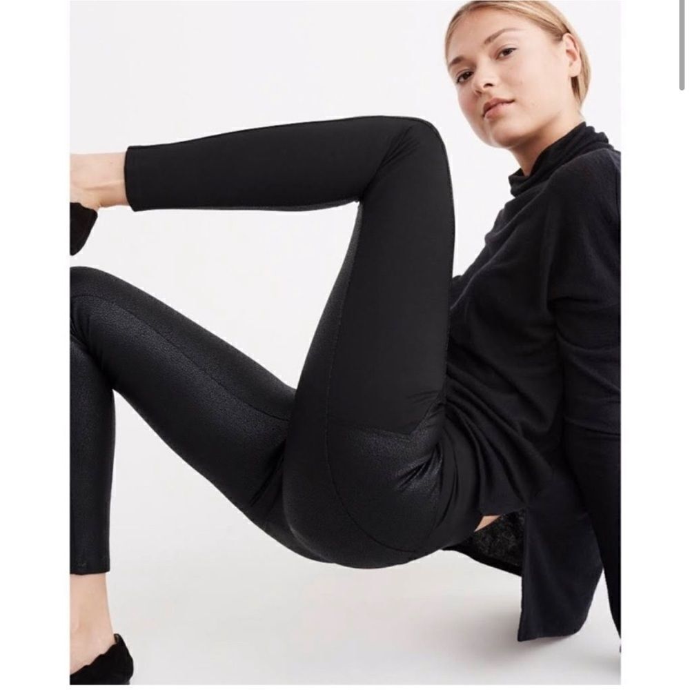 Abercrombie and Fitch Faux Leather Front Leggings